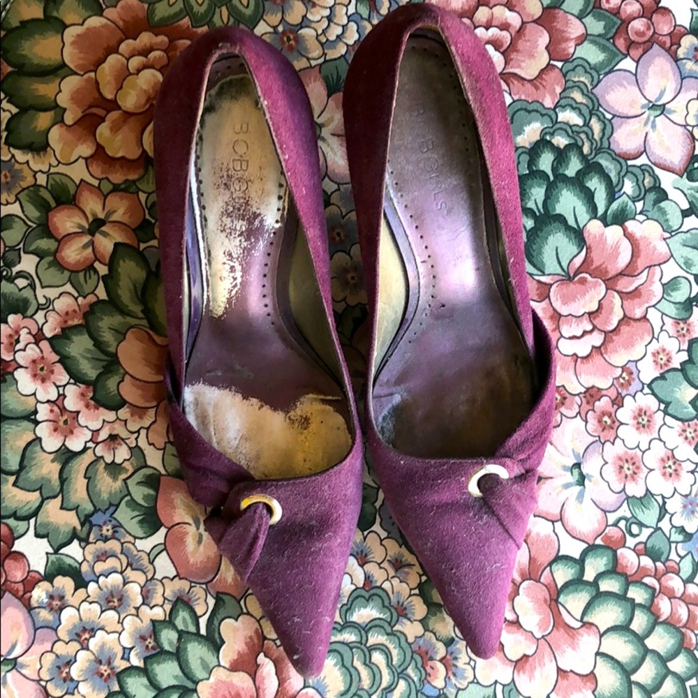 Eggplant color 3” pointed toe high heels 👠 EUC